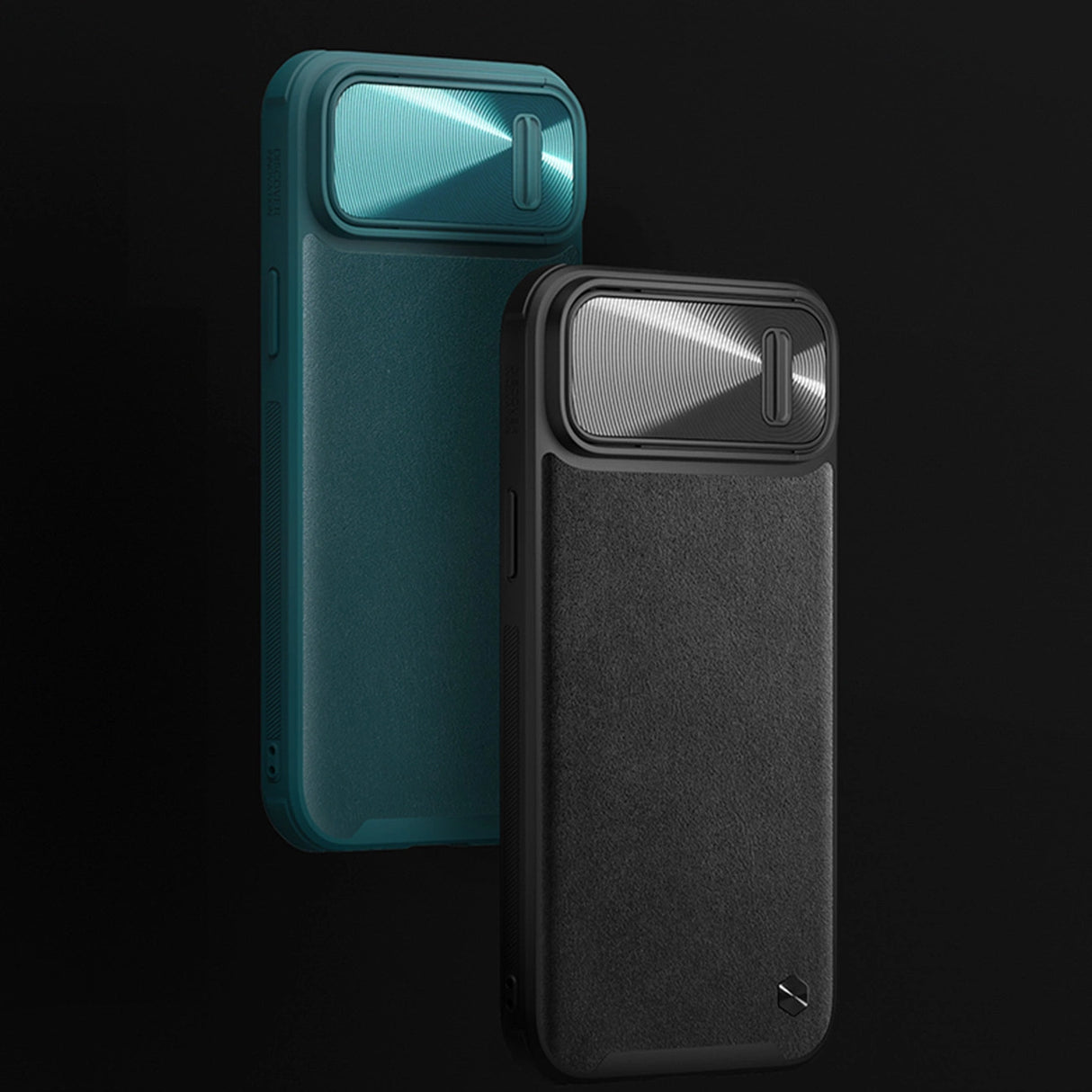 Nillkin CamShield Leather S Case iPhone 14 Plus case med kamera cover blå