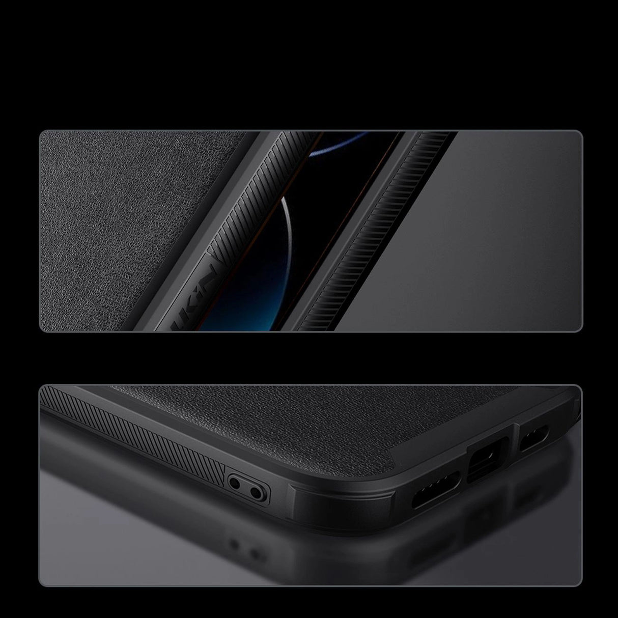 Nillkin CamShield Leather S Case iPhone 14 Pro Max med kamera dæk sort