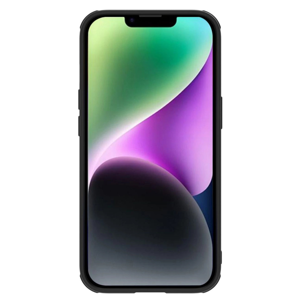 Nillkin Textured S Case til iPhone 14, pansret cover med kamera cover, sort