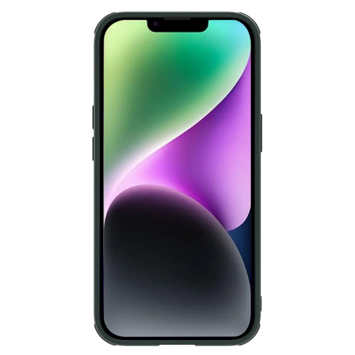 Nillkin Textured S Case til iPhone 14, pansret cover med kamera cover, grøn