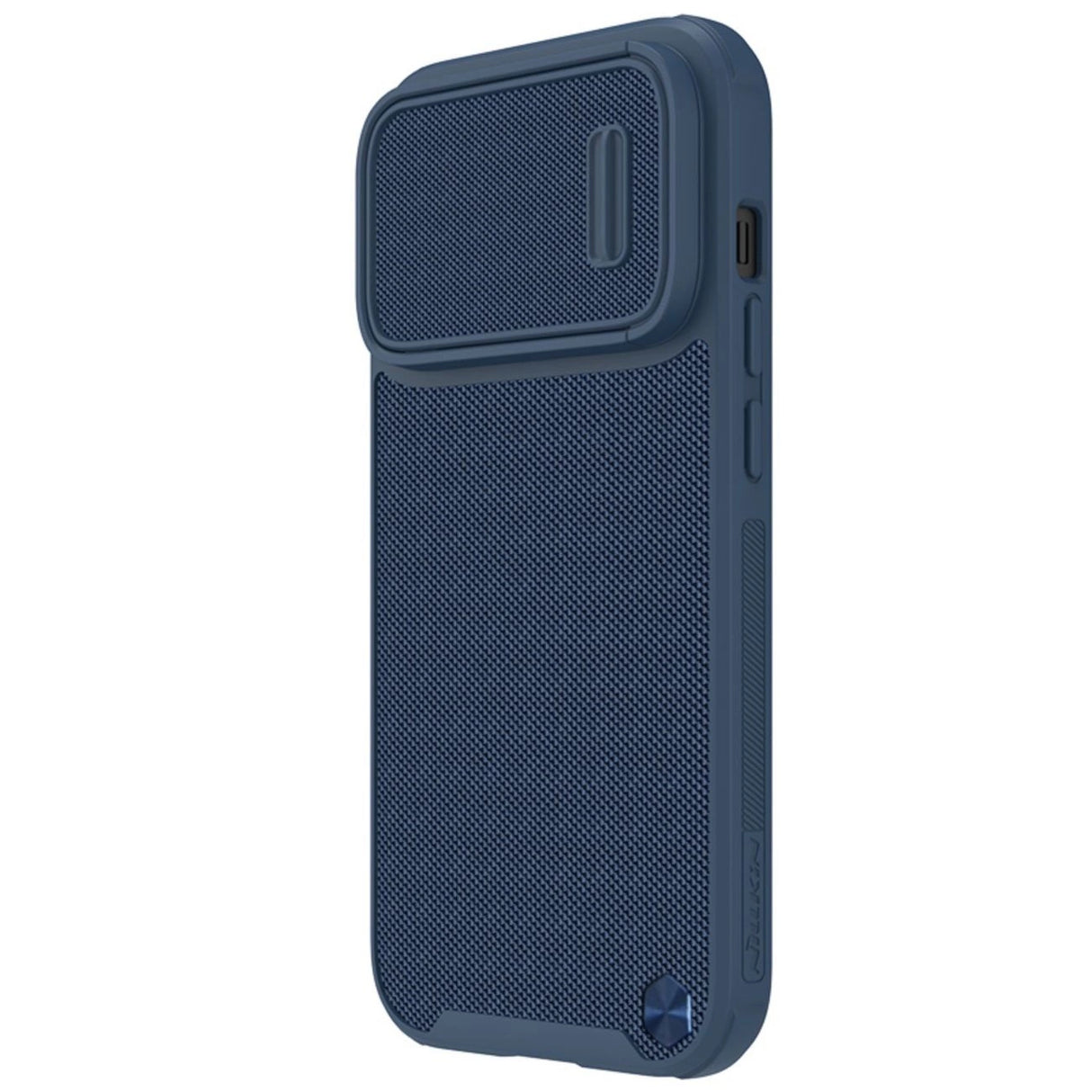 Nillkin Textured S Case til iPhone 14 Pro, pansret cover med kamera cover, blå