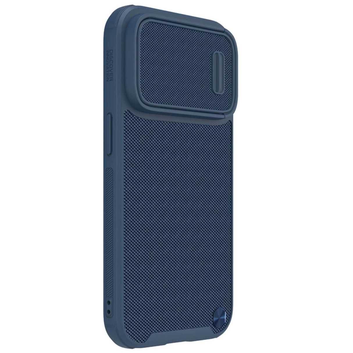 Nillkin Textured S Case til iPhone 14 Pro, pansret cover med kamera cover, blå