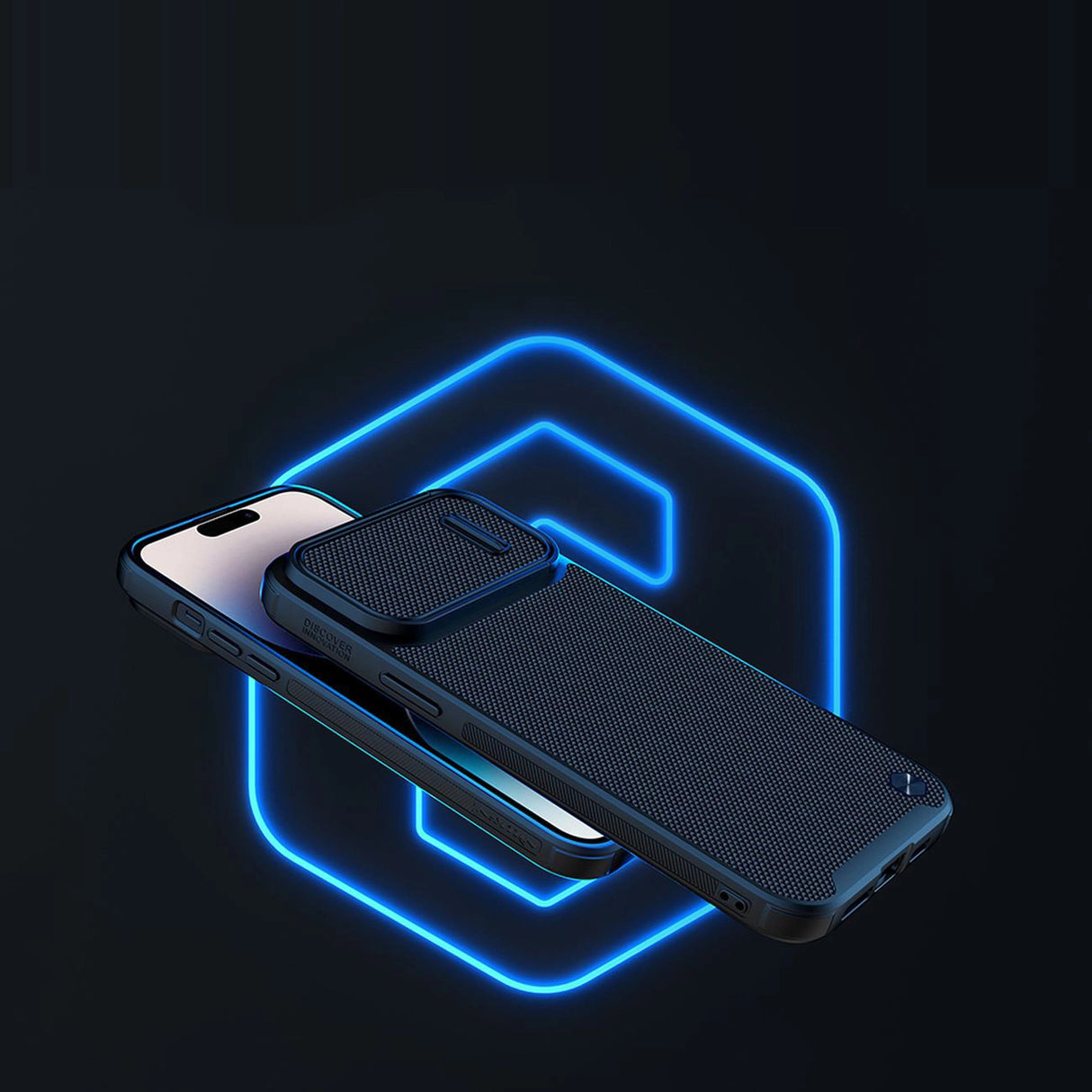 Nillkin Textured S Case iPhone 14 Pro pansret cover med kamera cover grønt