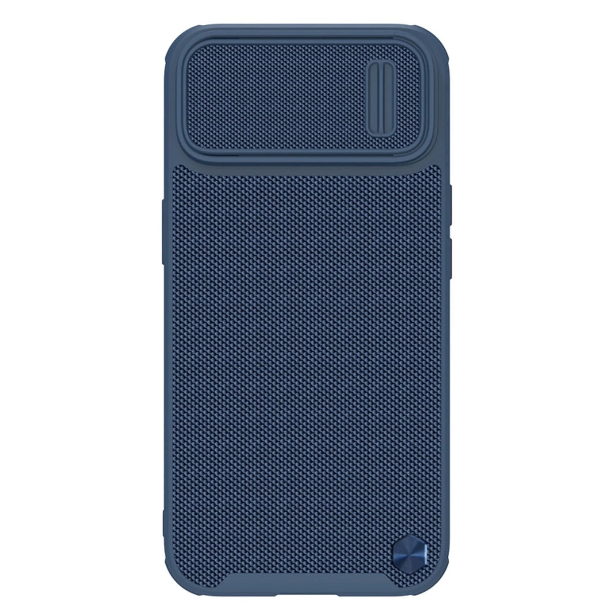 Nillkin Textured S Case til iPhone 14 Plus, pansret cover med kamera cover, blå