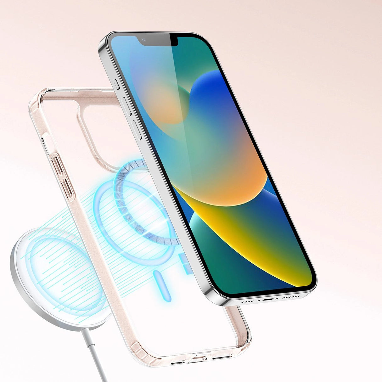 Dux Ducis Clin2 sag til iPhone 14 Plus magnetisk MagSafe cover lyserød