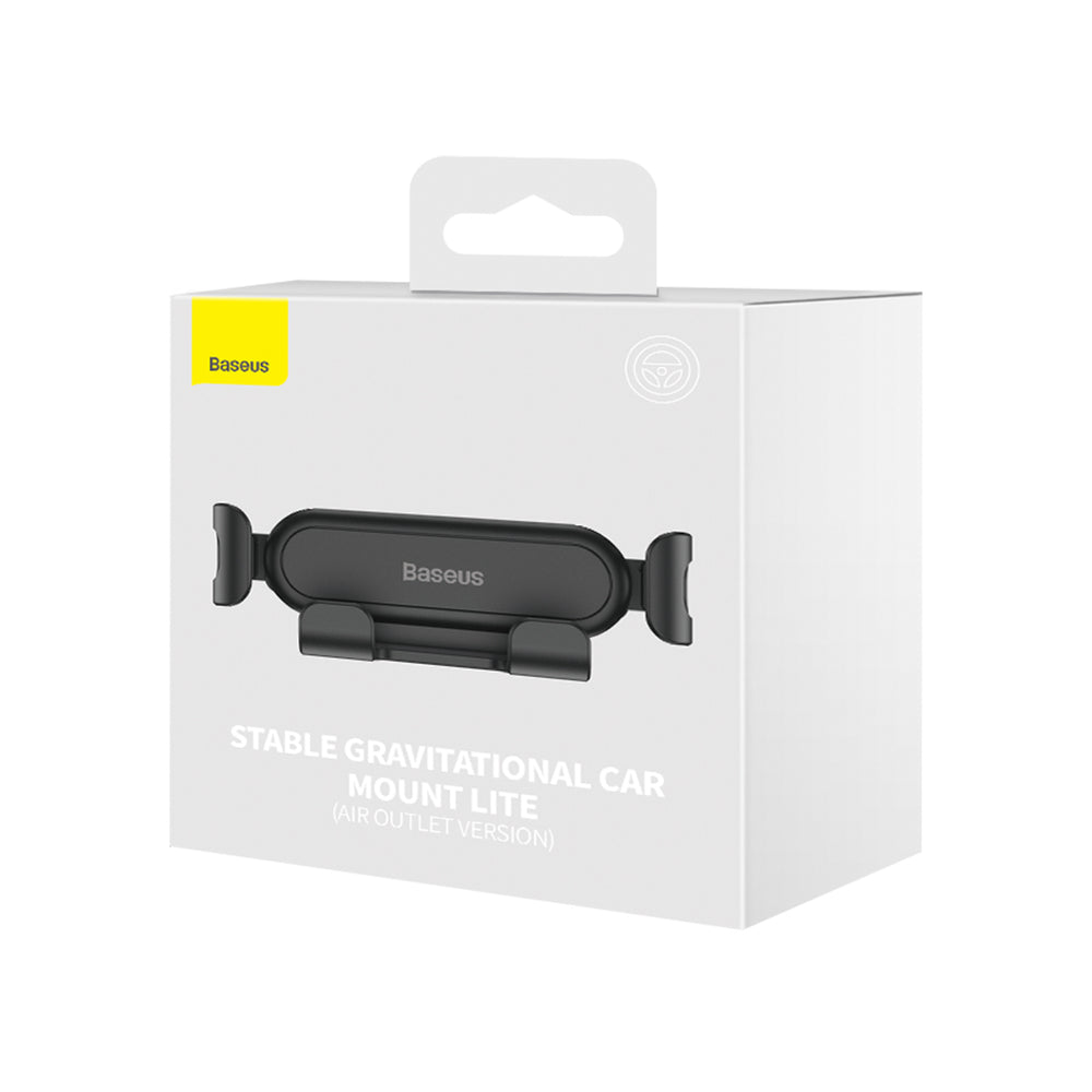 Baseus Gravity Air Vent bilholder (version med luftudtag) sort (SUWX010001)