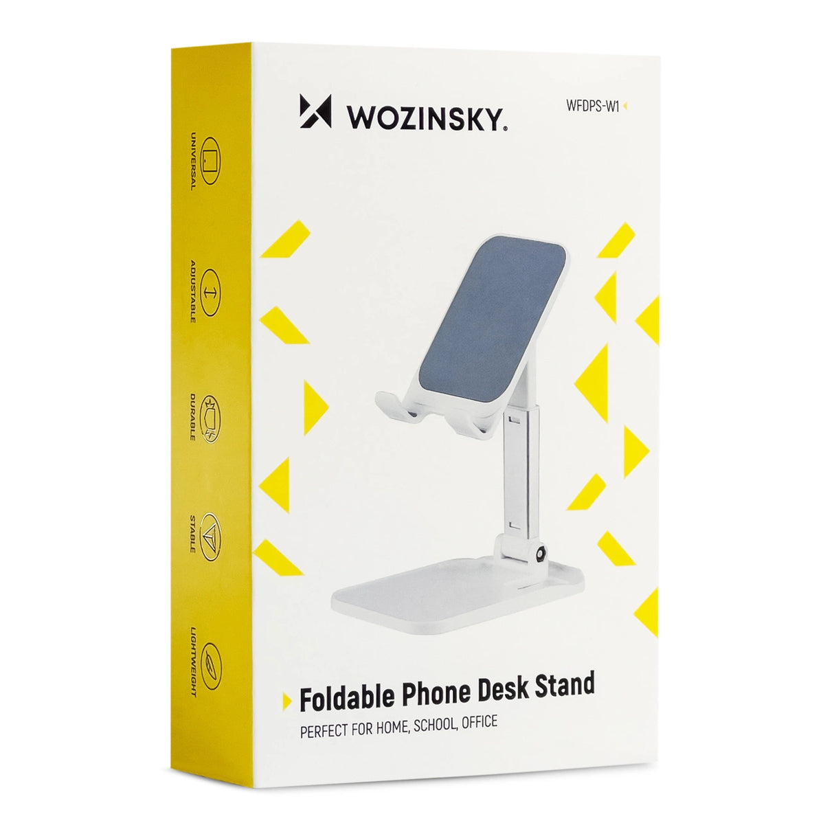 Wozinsky Desk Phone Stand Tablet Stand Foldbar hvid (WFDPS-W1)