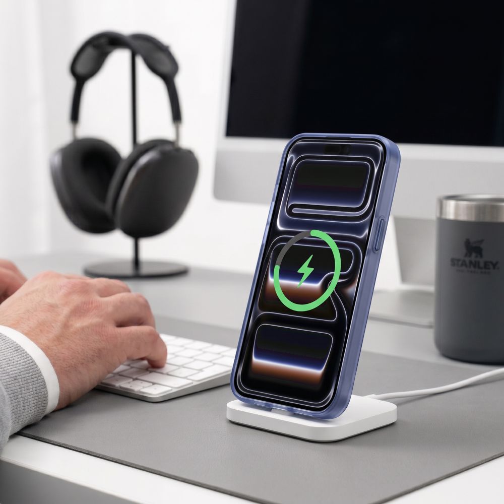 Tech Protect Magzero Magsafe Iphone 17 Pro / 18 Pro Mat Dyb Blå