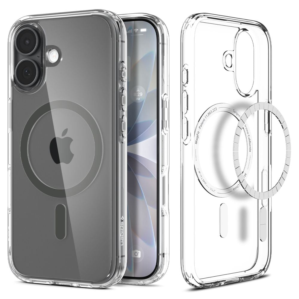 Spigen Ultra Hybrid Magsafe Iphone 17 Klar/Grafit