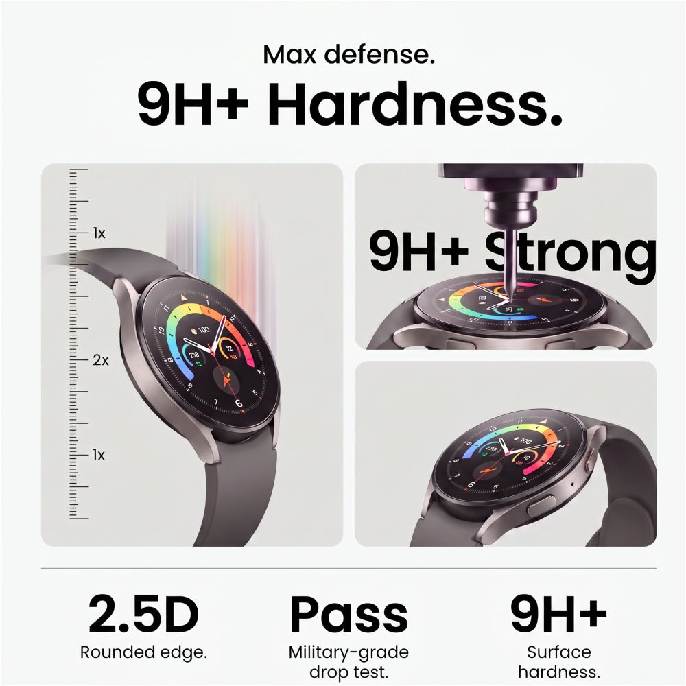 Hærdet Glas Tech Protect Easy Set+ 2 Pack Samsung Galaxy Watch Ultra 2 2026 (47 Mm) Clear