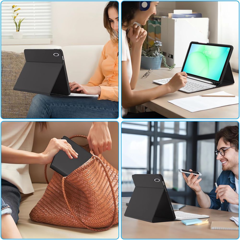 Tech Protect Sc Pen + Tastatur Galaxy Tab A9+ / A11+ Plus 11.0 X210 / X215 / X216 / X230 / X235 / X236 Sort