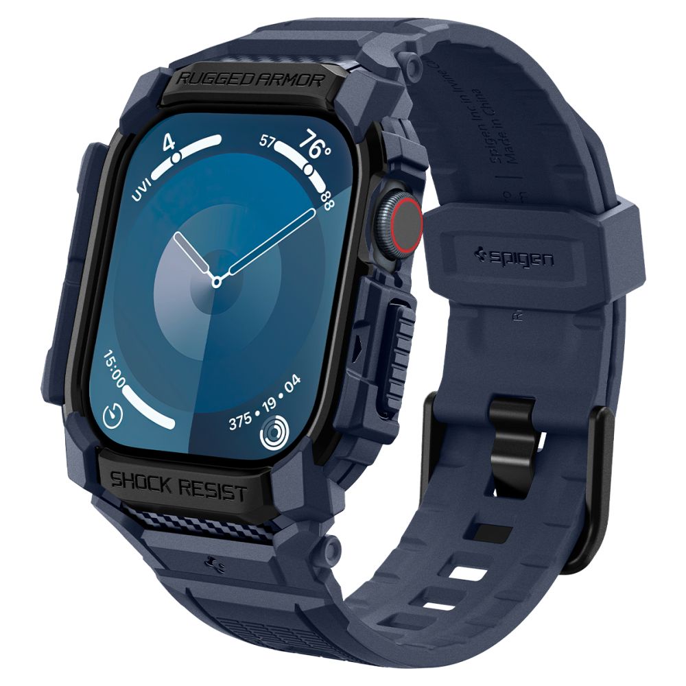 Spigen Rugged Armor ”Pro” Apple Watch 10/11 (46 Mm) Marineblå