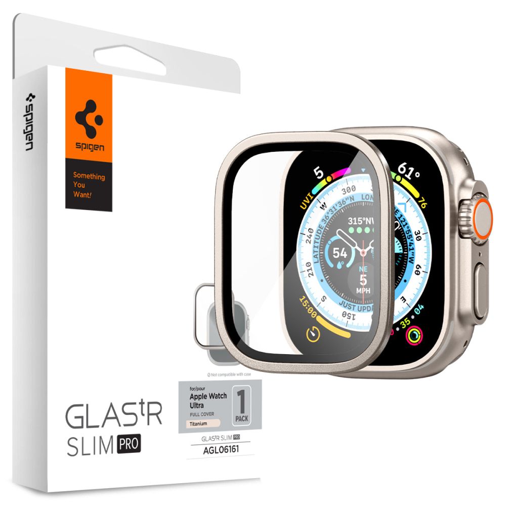 Hærdet Glas Spigen Glas.Tr Slim Pro Apple Watch Ultra 1/2 (49 Mm) Titanium