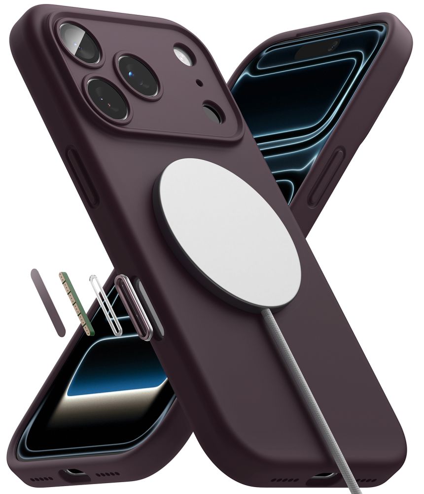 Ringke Silikone Magnetisk Magsafe Iphone 18 Pro Burgundy