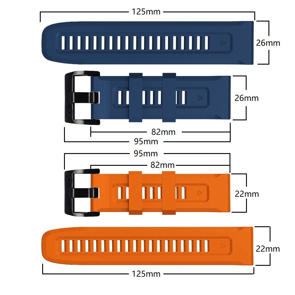 Tech Protect Iconband Garmin Fenix 5 / 6 / 6 Pro / 7 / 8 / 8 Pro / E / 9 / 9 Pro (47 Mm) Sort
