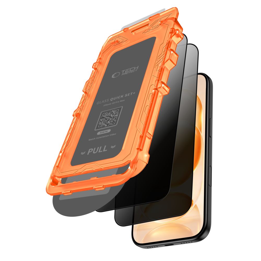 Privacyglas Tech Protect Quick Set Spy+ 2 Pack Iphone 18 Pro Max Privacy