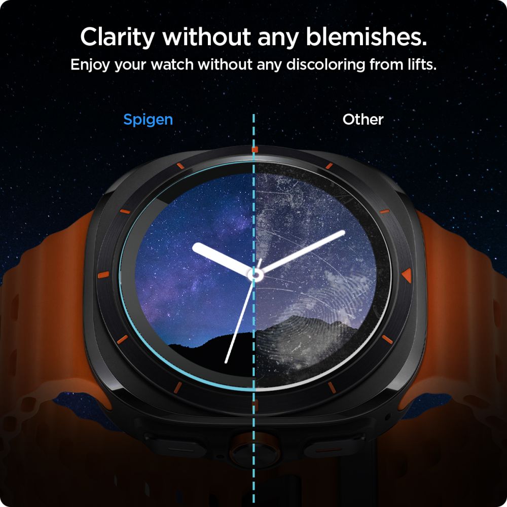 Hærdet Glas Spigen Glas.Tr ”Ez Fit” 2 Pack Samsung Galaxy Watch Ultra 2024 / 2025 (47 Mm) Klar
