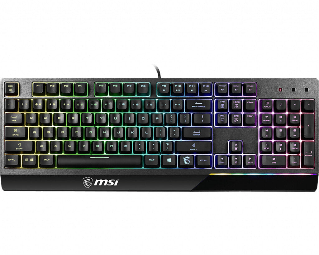 MSI Vigor GK30 tastatur Spil USB QWERTY US International Sort