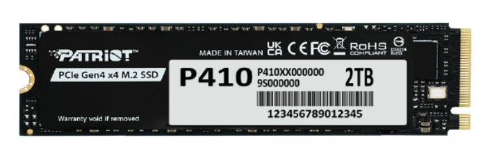 Patriot P410 Solid state-drev 2TB M.2 PCI Express 4.0 x4 (NVMe)