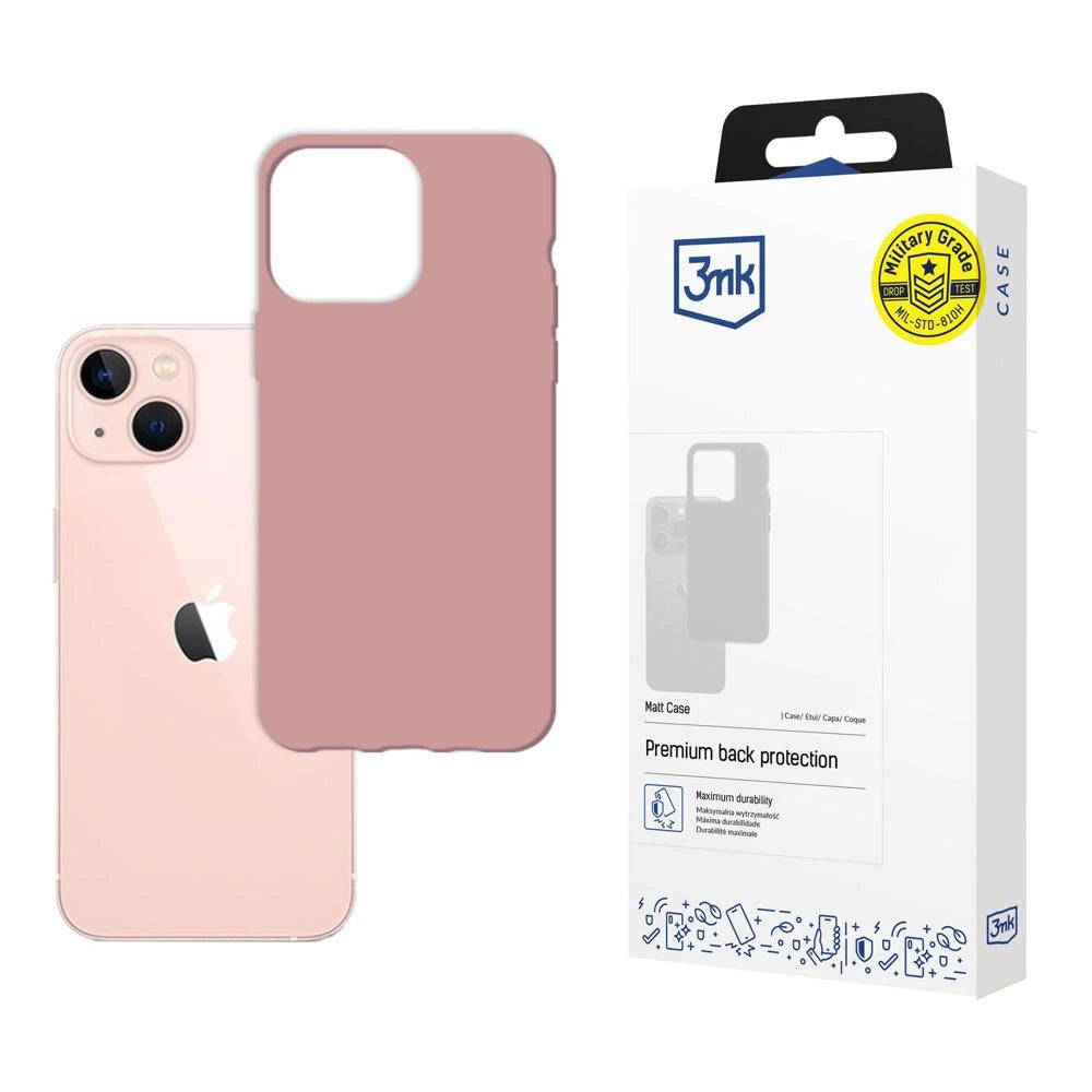 Case til iPhone 14 Plus fra 3mk Matt Case-serien - pink