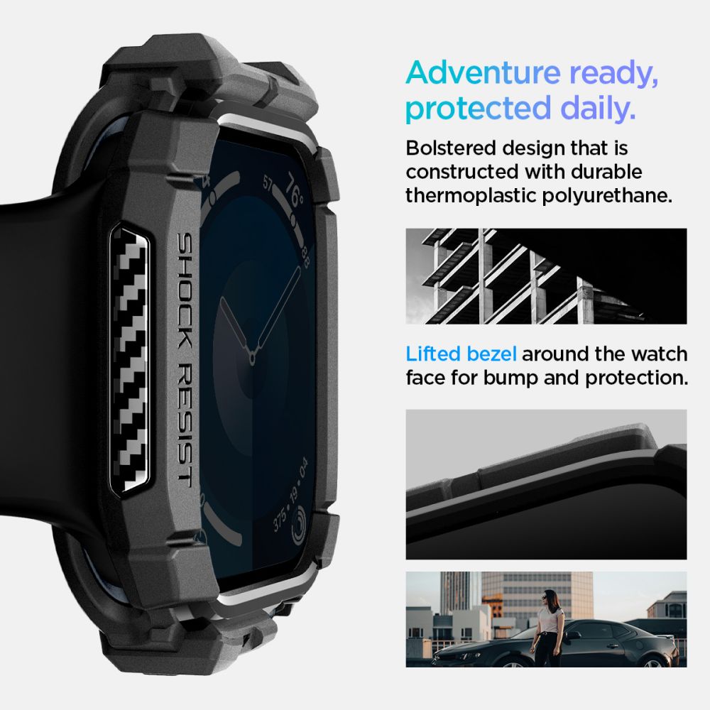 Spigen Rugged Armor Apple Watch 10/11 (42 Mm) Matsort