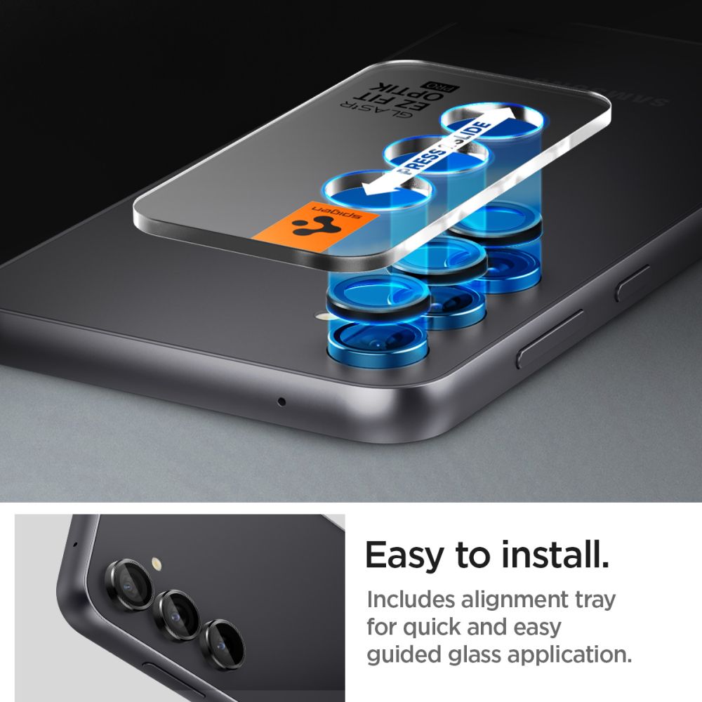 Kamera Beskyttelse Spigen Optik.Tr ”Ez Fit” Camera Protector 2 Pack Galaxy S23 Fe Sort