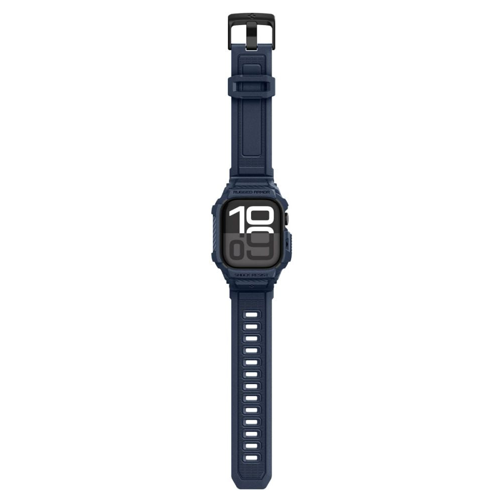 Spigen Rugged Armor ”Pro” V2 Apple Watch 10/11 (42 Mm) Marineblå