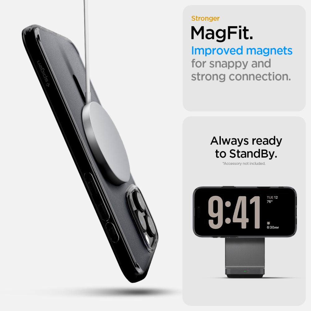 Spigen Ultra Hybrid 'T' Magsafe Iphone 16 Pro Frost Sort