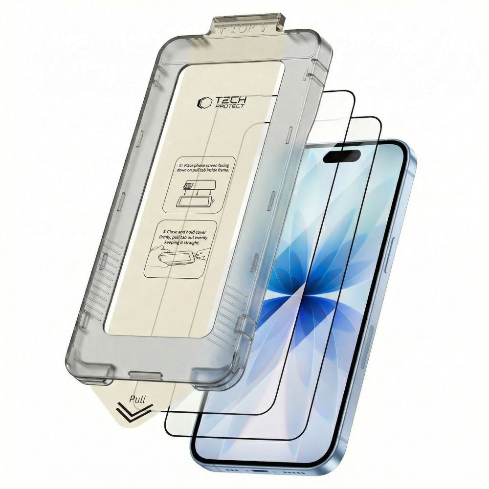 Hærdet Glas Tech Protect Quick Set+ 2 Pack Iphone 17 Sort