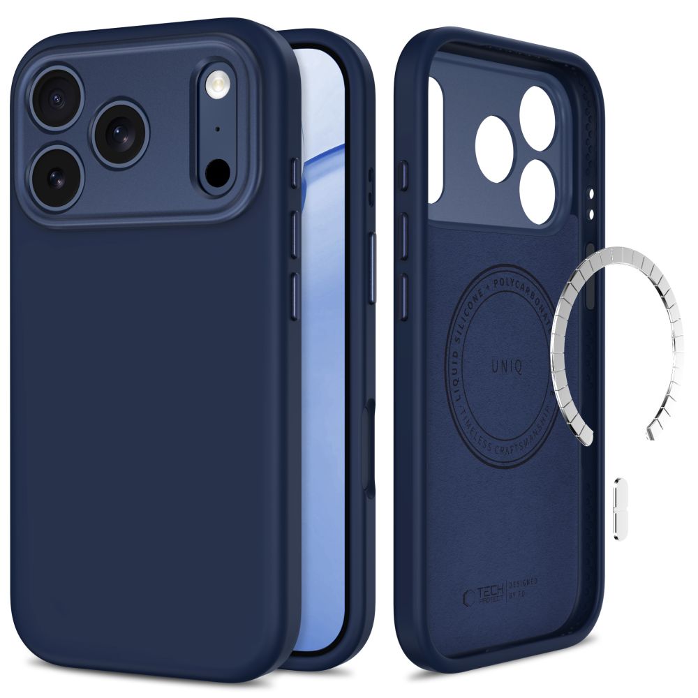 Tech Protect Uniq Magsafe Cc Iphone 17 Pro Max / 18 Pro Max Dyb Blå