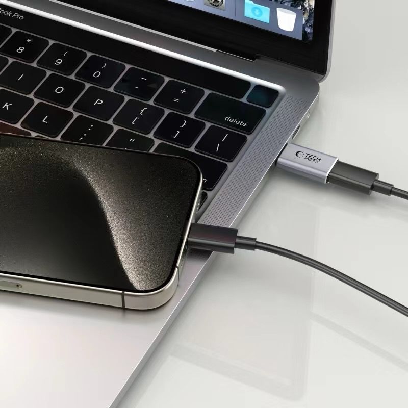 Tech Protect Ultraboost Adapter Type C Til Lyngrå
