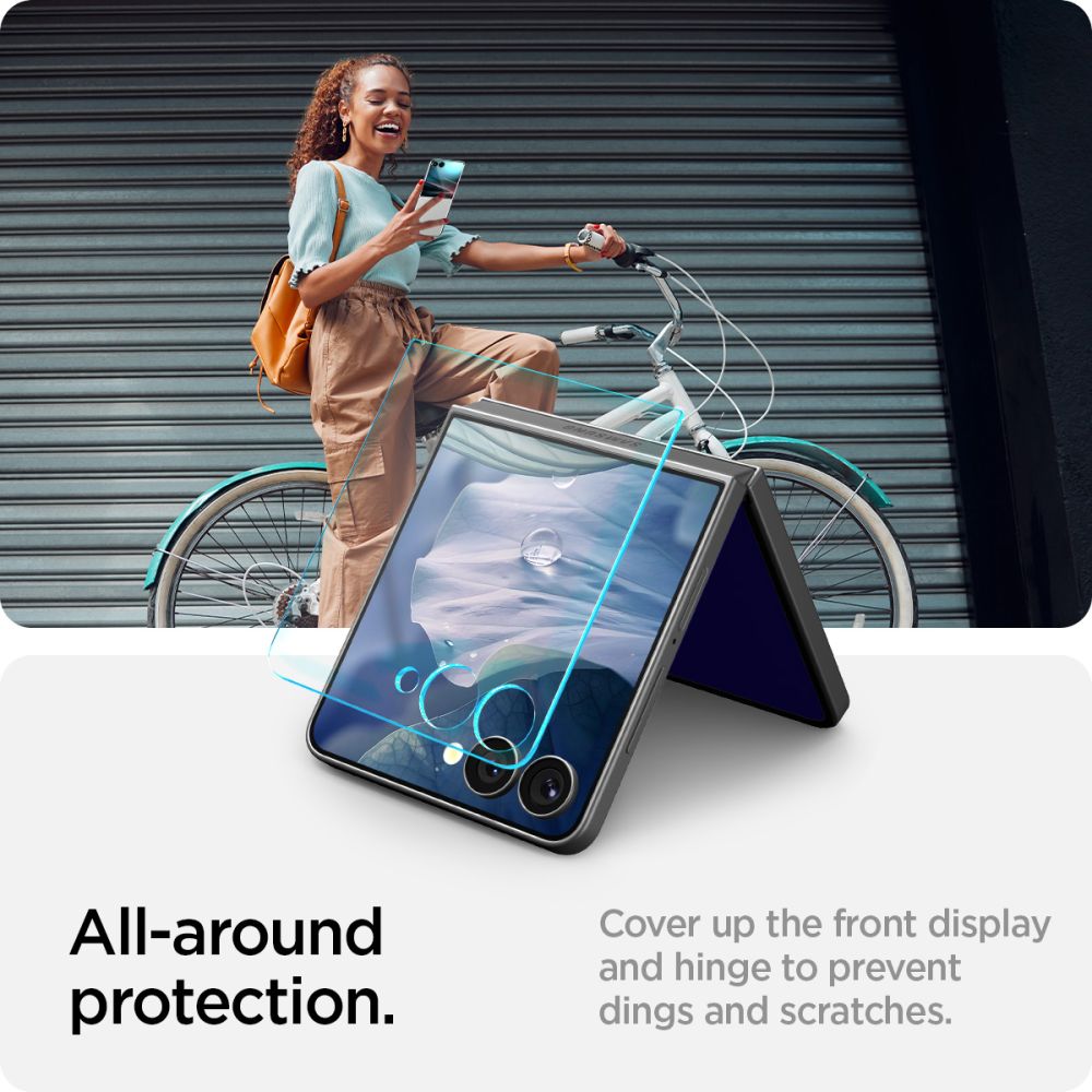 Hærdet Glas Spigen Glas.Tr ”Ez Fit” Hd Galaxy Z Flip 7/8 Clear