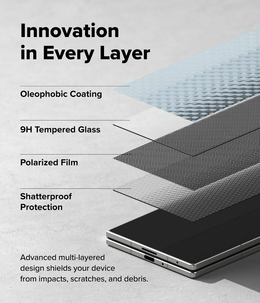 Privacyglas Ringke Cover Display Easy Slide 360 2 Pack Galaxy Z Fold 8 Ultra Privacy