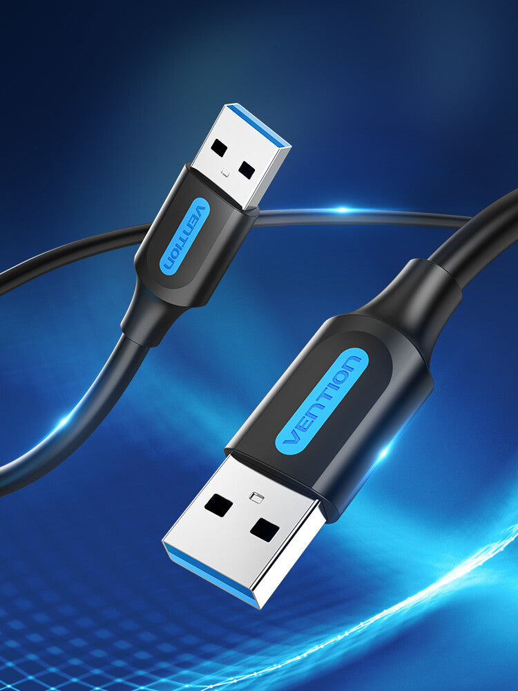Vention CONBD USB-kabel USB 3.2 Gen 1 (3.1 Gen 1) 0,5 m USB A 5 Gbit/sek. Sort