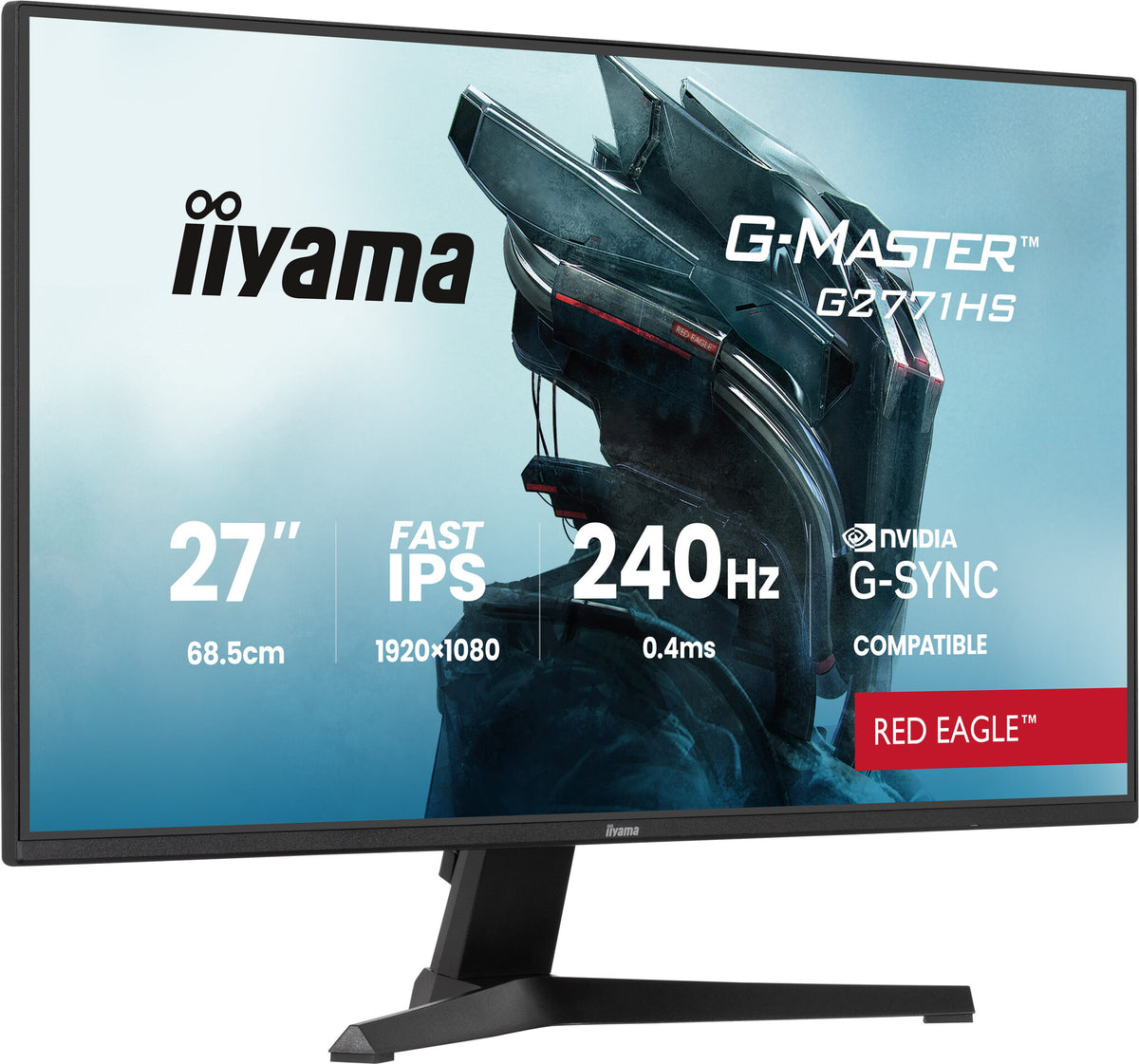 iiyama G-MASTER G2771HS-B1 computer monitor 68.6 cm (27") 1920 x 1080 pixels Full HD Black
