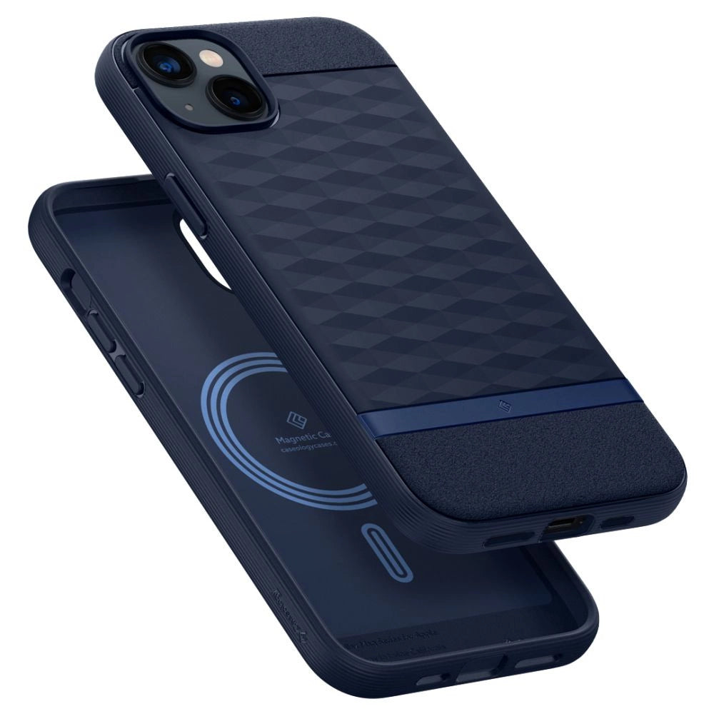 Caseology Parallax Mag Case med MagSafe til iPhone 14 Plus - Navy