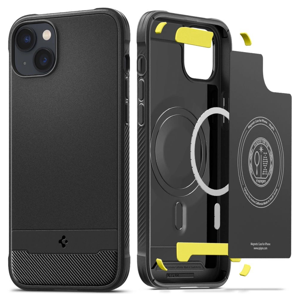 Spigen Rugged Armor Mag Case med MagSafe til iPhone 14 - Matte Black