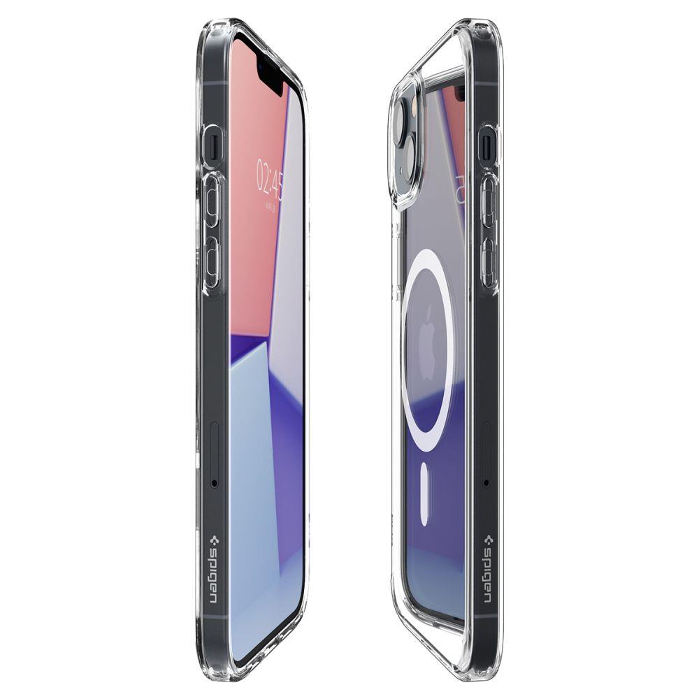 Spigen Ultra Hybrid Mag Case med MagSafe til iPhone 14 - Clear/White