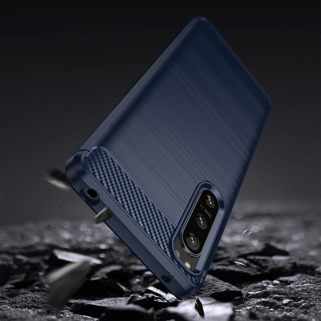 Thunder Case Xiaomi Poco M4 5G silikone rustning case blå