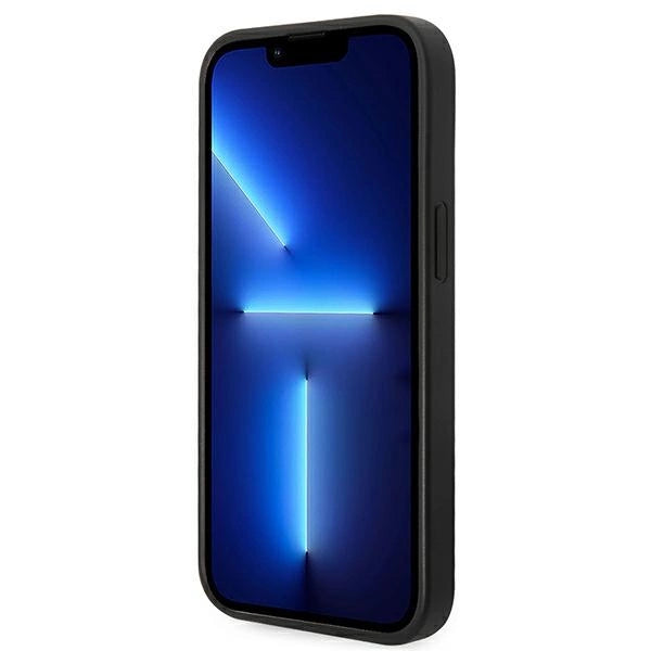 Guess GUHCP14SG4GFGR iPhone 14 6,1" szary/grå hard case 4G Metal Gold Logo