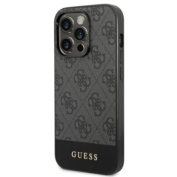 Guess GUHCP14XG4GLGR iPhone 14 Pro Max 6.7" grå/grå hardcase 4G Stripe Collection