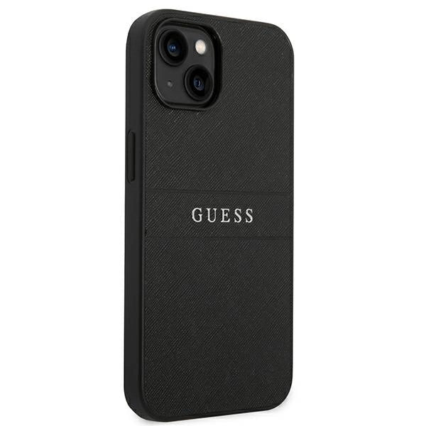 Guess GUHCP14MPSASBBK iPhone 14 Plus 6,7" sort Saffiano Strap