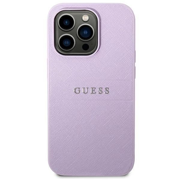 Guess GUHCP14LPSASBPU iPhone 14 Pro 6,1" lilla/lila Saffiano rem
