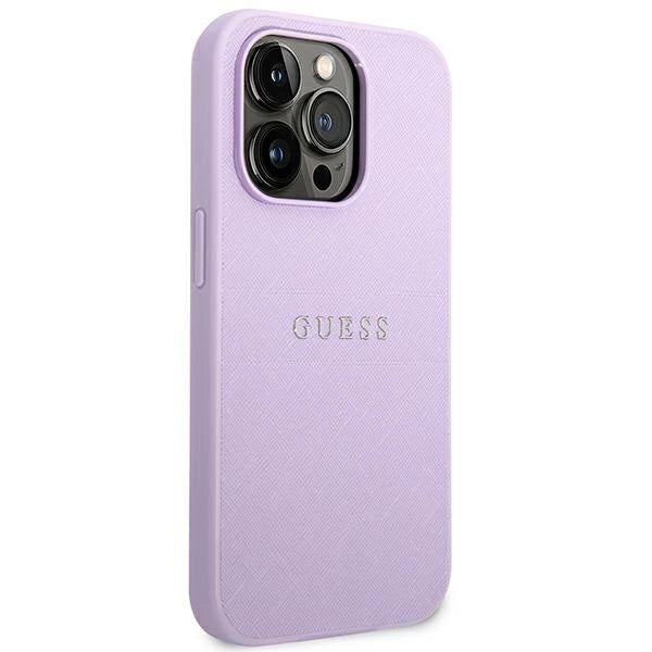 Guess GUHCP14LPSASBPU iPhone 14 Pro 6,1" lilla/lila Saffiano rem
