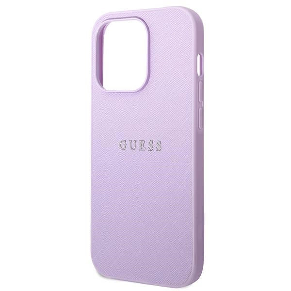 Guess GUHCP14LPSASBPU iPhone 14 Pro 6,1" lilla/lila Saffiano rem
