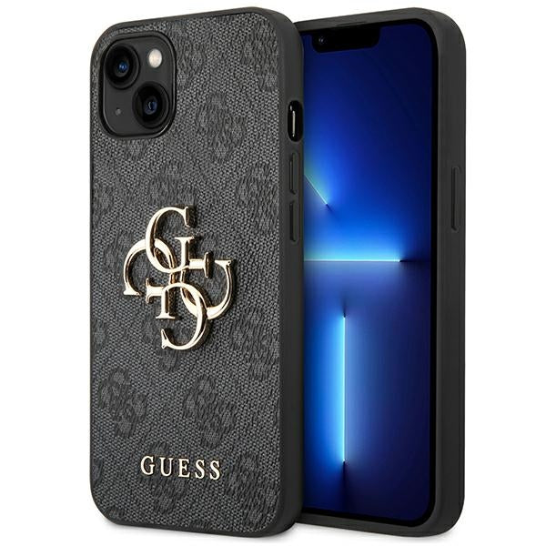 Guess GUHCP14S4GMGGR iPhone 14 6,1" szary/grå hardcase 4G Big Metal Logo