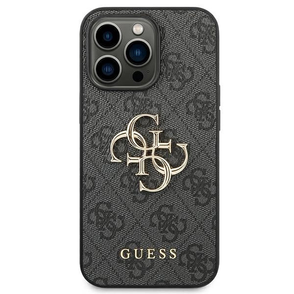 Guess GUHCP14L4GMGGR iPhone 14 Pro 6,1" szary/grå hardcase 4G Big Metal Logo