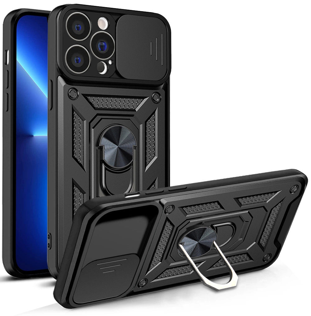 Hybrid Armor Camshield-hylster til iPhone 13 Pro