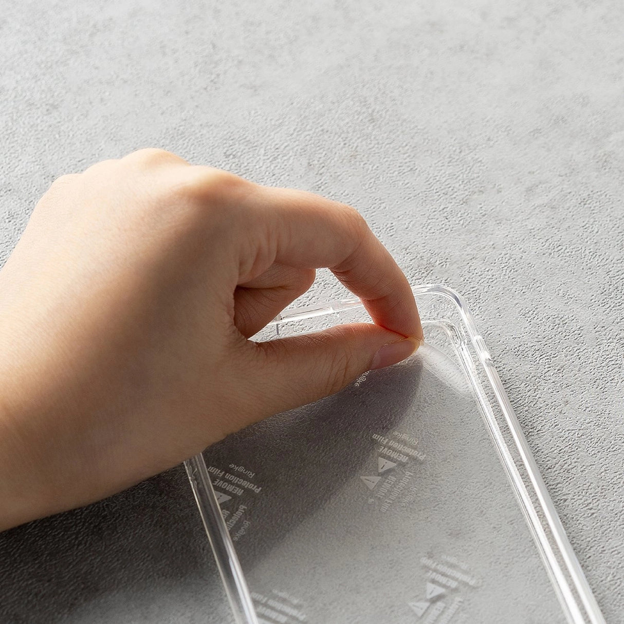 Ringke Fusion Design Armored Case Cover med Gel Frame til iPhone 14 Plus gennemsigtig (Purple rose) (FD637E29)