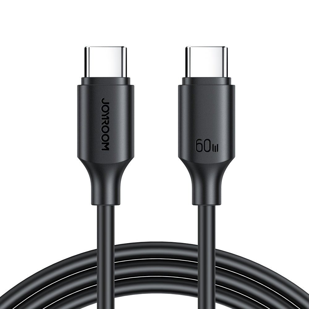 Joyroom Long-Lasting Series A9 USB-C / USB-C PD QC kabel 60W 3A 1m - sort